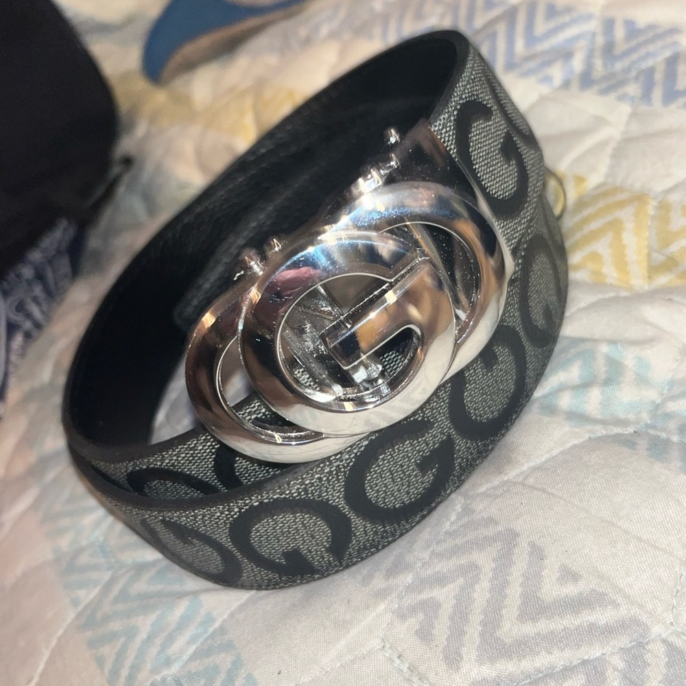 Stylish Black and Silver Designer Belt